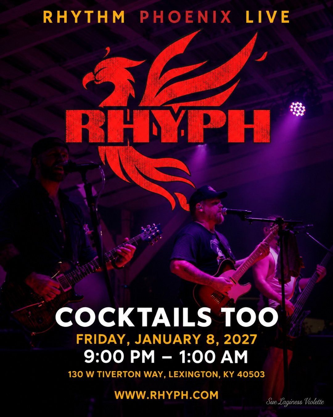 Rhythm Phoenix Live at Cocktails Too event poster