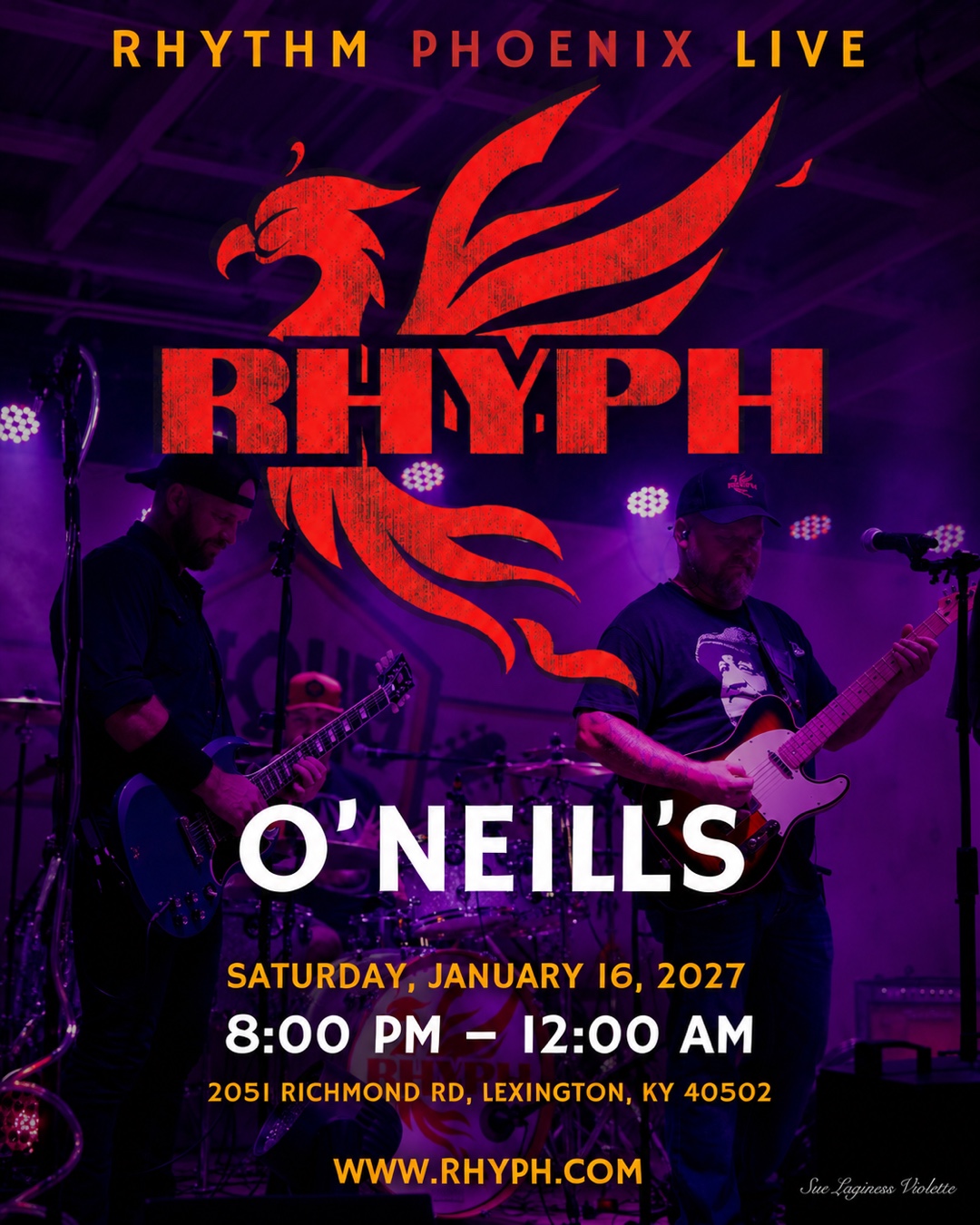 Rhythm Phoenix Live at O’Neill’s event poster