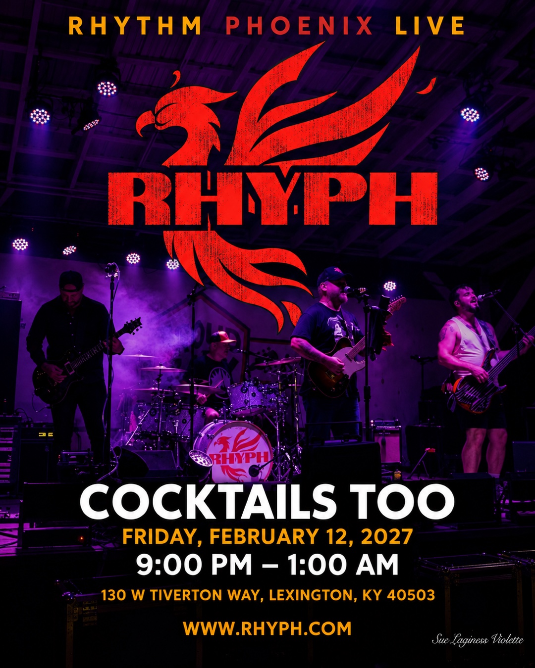 Rhythm Phoenix Live at Cocktails Too event poster